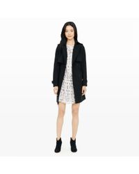 Club Monaco | Black Aldrina Trench | Lyst