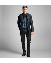 belstaff navy roadmaster jacket
