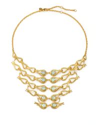 Alexis Bittar | Green Amazonite White Quartz Doublet Bib Necklace | Lyst