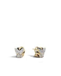John Hardy | Blue Legends Macan Stud Earrings | Lyst
