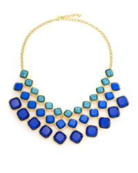 ABS By Allen Schwartz | Blue Sunset Blvd Cushion Three-row Necklace | Lyst