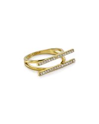 BaubleBar | Gold Ice Freeway Ring | Lyst