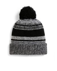 Saks Fifth Avenue | Black Marled Knit Wool-blend Hat | Lyst