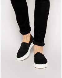 dunes slip on sneakers