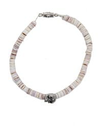 Duchess Of Malfi | White Conus Shell Bracelet With Skull | Lyst