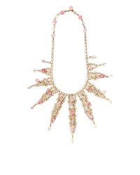 House of Lavande | Metallic Gold Cascading Necklace | Lyst