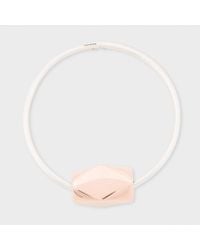Paul Smith | Metallic Women's Silver Bracelet With Copper Facet Bead | Lyst