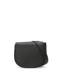 DKNY Bedford Black Leather Logo Cross-body Bag