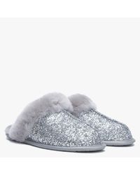 silver ugg slippers