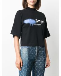 palm angels sprayed logo t shirt