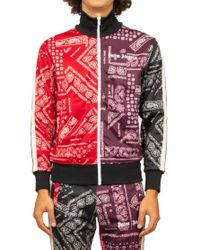 FELPA 'BANDANA TRACK'Palm Angels in Materiale sintetico da Uomo colore  Rosso | Lyst