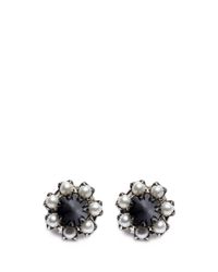 Joomi Lim | Black Spike Pearl Earrings | Lyst