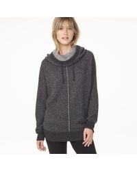 James Perse Gray Cashmere Hooded Sweatshirt