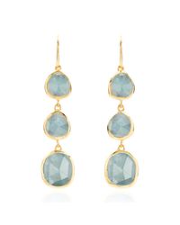 Monica Vinader | Blue Siren Wire Cocktail Earrings | Lyst