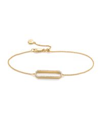 Monica Vinader | Metallic Diva Rectangle Open Bracelet | Lyst