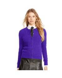 Polo Ralph Lauren | Purple Wool-cashmere Cardigan | Lyst