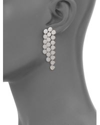 John Hardy | Metallic Dot Sterling Silver Fringe Drop Earrings | Lyst