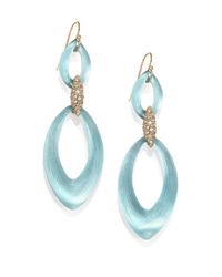 Alexis Bittar | Blue Vert D'Eau Lucite Medium Marquis Drop Earrings | Lyst