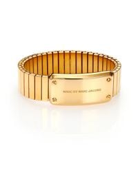 Marc By Marc Jacobs | Metallic Flex Logo Bracelet | Lyst