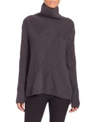 Rag & Bone | Gray Ribbed Turtleneck Sweater | Lyst