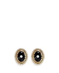 Givenchy | Black Pavé Crystal Faux Pearl Onyx Magnetic Earrings | Lyst