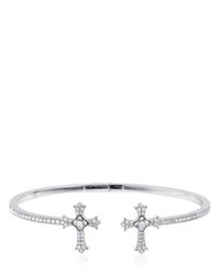 Elise Dray | White Twin Cross Bracelet | Lyst