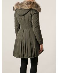 Moncler 'Arrious' Parka in Green - Lyst