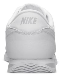 nike men's cortez basic leather casual sneakers from finish line