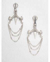 Stephen Webster | Metallic Sterling Silver Chandelier Earrings | Lyst