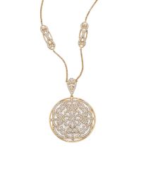 Adriana Orsini | Metallic Garden Gate Pavé Crystal Filigree Long Station Pendant Necklace | Lyst