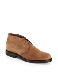 Saks Fifth Avenue | Brown Suede Chukka Boots for Men | Lyst