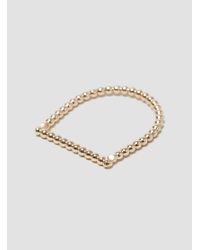 Alice Eden - Metallic U Dot Ring - Lyst
