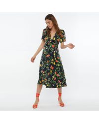 opal print tea dress