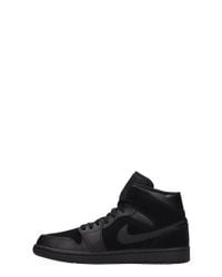 air jordan 1 suede black