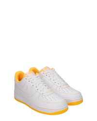 Sneakers Air Force 1 07 in Pelle Bianca da Uomo di Nike in Bianco ... Sneakers Air Force 1 07 in Pelle Bianca da Uomo di Nike in Bianco ...