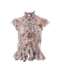 Alexander McQueen - Multicolor Floral Skull T-shirt - Lyst