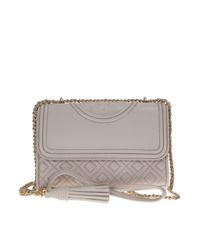 Tory Burch | Natural Beige Leather Fleming Bag | Lyst