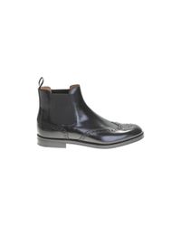 Church's - Blue Black Leather Ankle Boots - Lyst