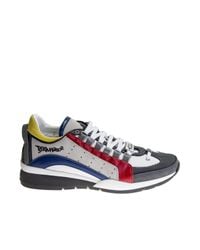 DSquared² | Multicolor Leather And Nylon Sneakers for Men | Lyst