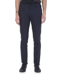 Incotex - Mohair Blue Cotton Trousers for Men - Lyst