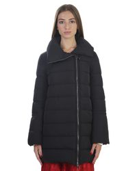 Moncler - Black Padded Nylon Coat - Lyst