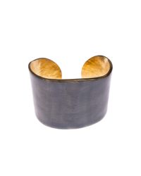 LITTLE WOMAN PARIS - Multicolor Metal And Resin Bangle - Lyst