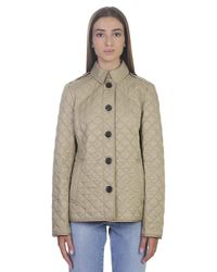 Burberry - Multicolor Quilted Beige Ashurst Jacket - Lyst