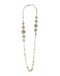 Rosantica - Metallic Stone Long Beaded Chain Necklace - Lyst
