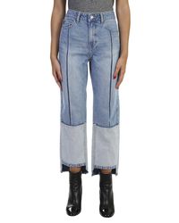 SJYP - Blue Ton On Ton Tomboy Cotton Jeans - Lyst