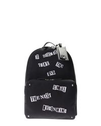 Valentino - Black Punk Poem Nylon Canvas Backpack for Men - Lyst