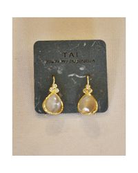 Tai | Metallic Cat's Eye Drop Earring | Lyst