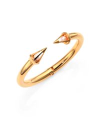 Vita Fede | Metallic Titan Caged 5Mm White Akoya Pearl Bracelet | Lyst