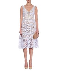 purple midi lace self floral portrait dress light