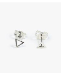 Still House | Metallic Tati Triangle Earrings | Lyst